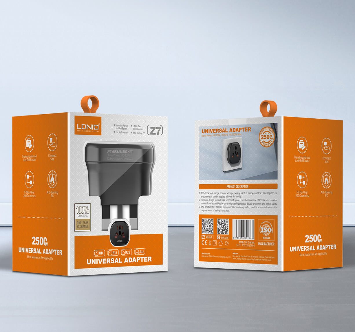 تبدیل برق الدینیو مدل LD-Z7 ( اورجینال )