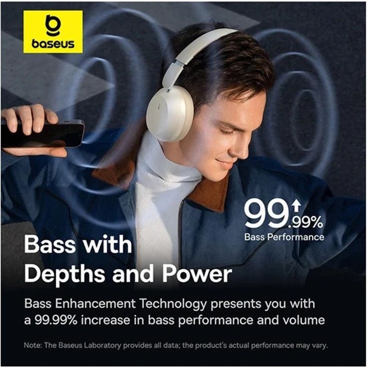 هدفون بی سیم باسئوس مدل Bass 35 Max